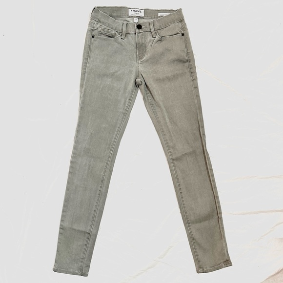 FRAME Denim Le Skinny de jeanne Grey - Picture 11 of 13